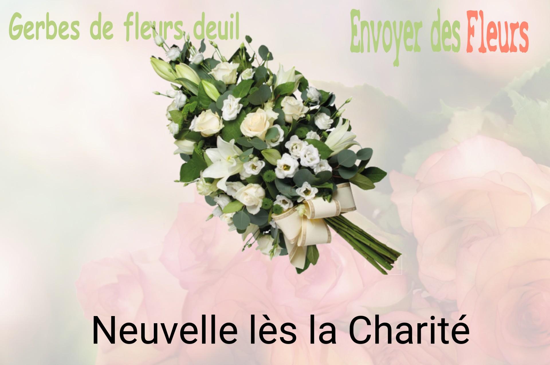 Gerbe de fleurs de deuil livrée à Neuvelle-lès-la-Charité